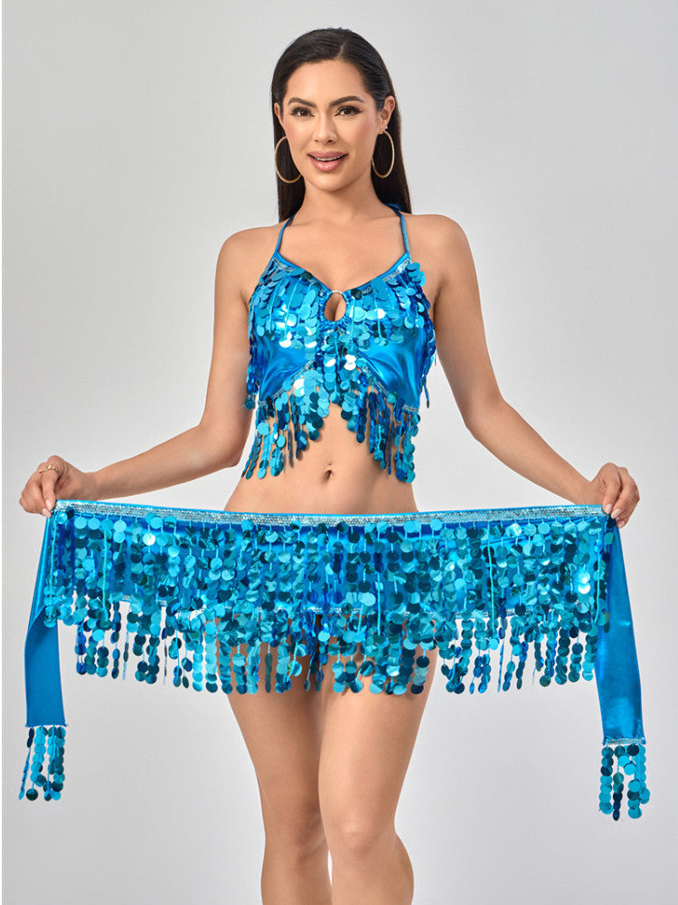 Belly dance waist chain hip scarf