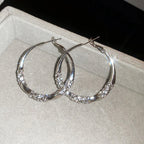 Circle Earrings with Zirconia